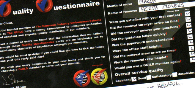 Removal Questionnaires